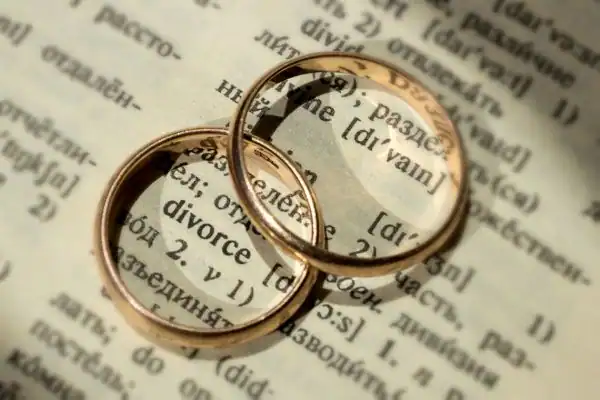 Image of rings removed before divorce mediation Accrington